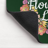 Crazy Blume Lady - Zinnia Gardener Mousepad (Ecke)