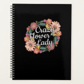 Crazy Blume Lady - Zinnia Gardener Planer (Vorderseite)
