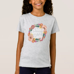 Crazy Blume Lady - Zinnia Gardener T-Shirt