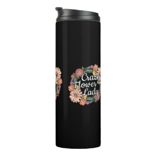 Crazy Blume Lady - Zinnia Gardener Thermosbecher