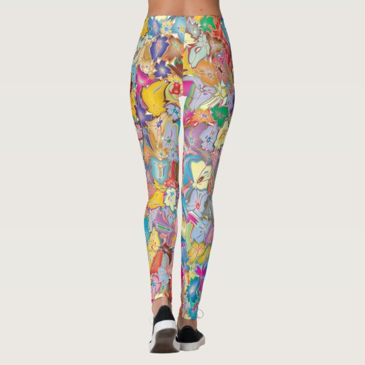 Crazy Blume Leggings (Rückseite)