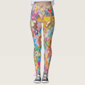 Crazy Blume Leggings (Vorderseite)