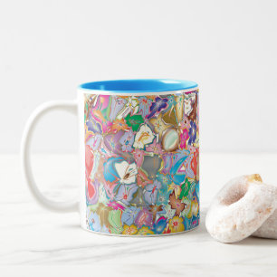 Crazy Blume Zweifarbige Tasse