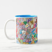 Crazy Blume Zweifarbige Tasse (Links)