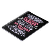 Crazy "Boston Terrier" Mama Notizblock (Linke Seite)