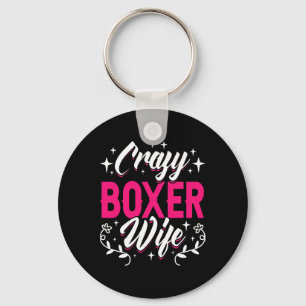 Crazy Boxer Ehefrau Boxing Schlüsselanhänger