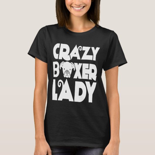 Crazy Boxer Lady T-Shirt (Vorderseite)