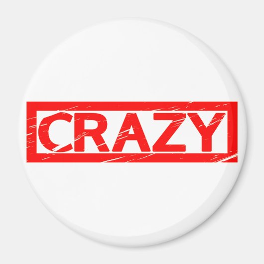 Crazy Briefmarke Magnet (Vorne)