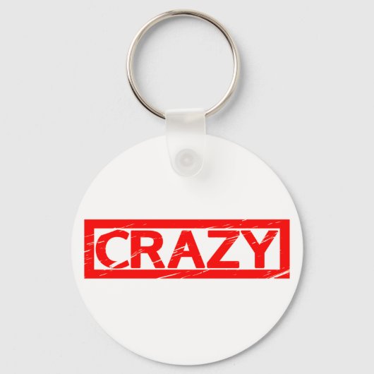 Crazy Briefmarke Schlüsselanhänger (Vorderseite)