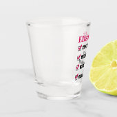 Crazy Brünett West Virginia Single mit Namen Schnapsglas (Links)