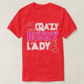 Crazy Bunny Lady I Liebe Rabbit 1 T-Shirt (Design vorne)