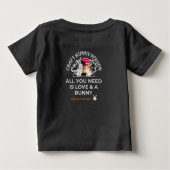 Crazy Bunny Person Baby T-shirt (Rückseite)
