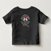Crazy Bunny Person Kleinkind T-shirt (Rückseite)