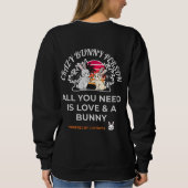 Crazy Bunny Person Sweatshirt (Rückseite)