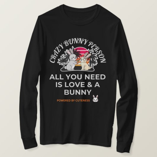 Crazy Bunny Person T-Shirt (Design vorne)