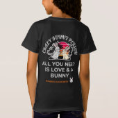 Crazy Bunny Person T-Shirt (Rückseite)