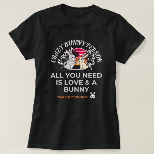 Crazy Bunny Person T-Shirt (Design vorne)