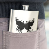 Crazy Butterfly mit Monogram Flachmann (Beispiel)