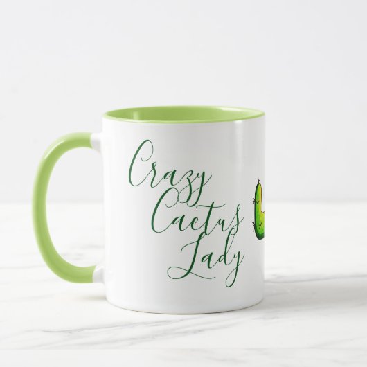 Crazy Cactus Lady Niedlich Cacti Tasse (Links)
