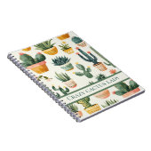 "Crazy cactus lady! Text über ein Kakteen-Design Notizblock (Rechte Seite)