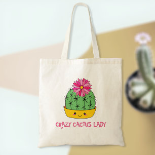 Crazy Cactus Lady Tote Geschenkidee für Kaktusli Tragetasche