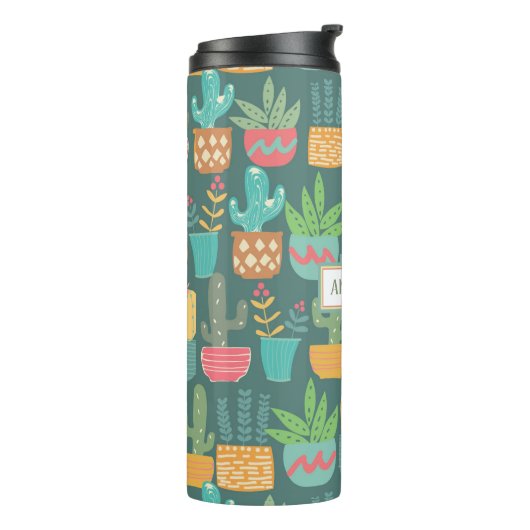 Crazy Cactus Personalize Thermosbecher (Nach links gedreht)
