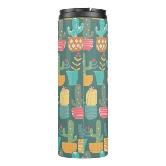 Crazy Cactus Personalize Thermosbecher (Rückseite)