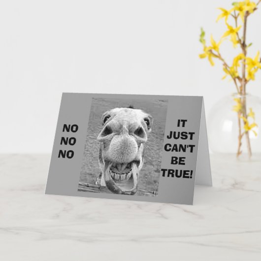 CRAZY CAMEL COMEDIAN SAGT, DASS MAN NICHT "40" SEI KARTE (Gelbe Blume)