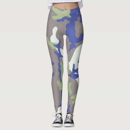 Crazy Camouflage Girl Leggings (Vorderseite)