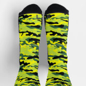 Crazy Camouflage Green Socks Socken (Oben)