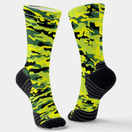 Crazy Camouflage Green Socks Socken