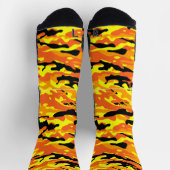 Crazy Camouflage Orange Socks Socken (Oben)