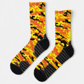 Crazy Camouflage Orange Socks Socken (Links)