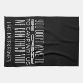 "Crazy Camping" Personalisiert  Geschirrtuch (Horizontal)