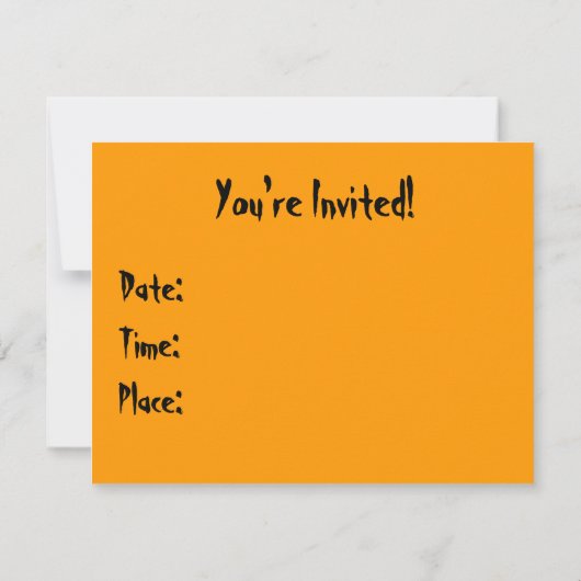 CRAZY Candy Corn! Einladung (Rückseite)