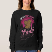 Crazy Capybara lady Capybara Girl Sweatshirt (Vorderseite)