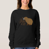 Crazy Capybara Lady Cute Capybara Sweatshirt (Vorderseite)