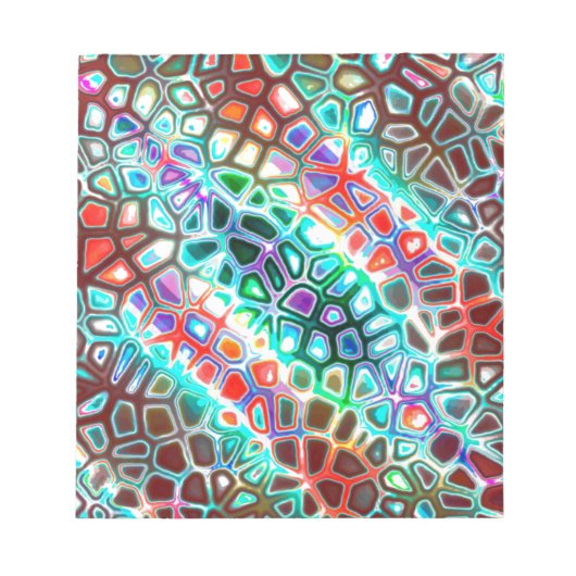 Crazy Carnival Colored Notizblock (Vorderseite)