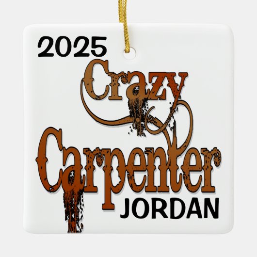 Crazy Carpenter CUSTOM Keramikornament (Vorderseite)