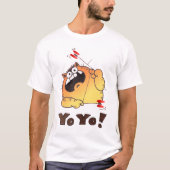 Crazy Cartoon Cat T Shirt | Cartoon Cat Yo-Yo-T-Sh (Vorderseite)