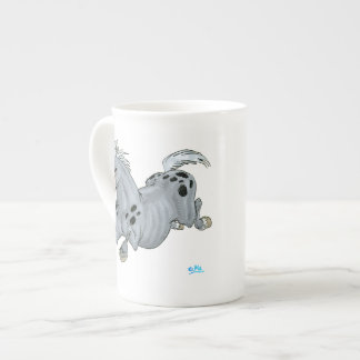 Crazy Cartoon Horse Bone China Tasse