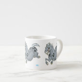 Crazy Cartoon Horse Espresso Tasse (Vorderseite Rechts)