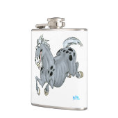 Crazy Cartoon Horse Hip Flask Flachmann (Links)