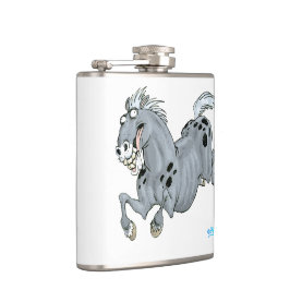 Crazy Cartoon Horse Hip Flask Flachmann