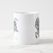 Crazy Cartoon Horse Jumbo Tasse (Vorderseite)