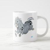 Crazy Cartoon Horse Jumbo Tasse (Rechts)