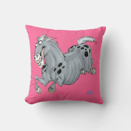 Crazy Cartoon Horse Kissen