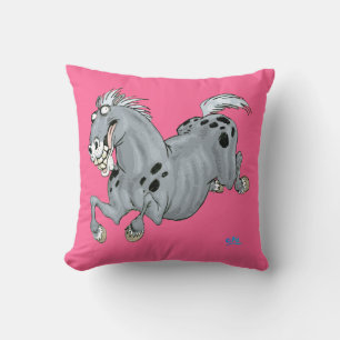 Crazy Cartoon Horse Kissen