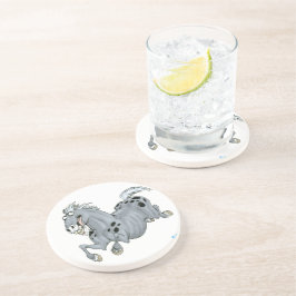 Crazy Cartoon Horse Untersetzer