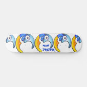 Crazy Cartoon "Moon Shredder" Skateboard Deck (Horizontal)